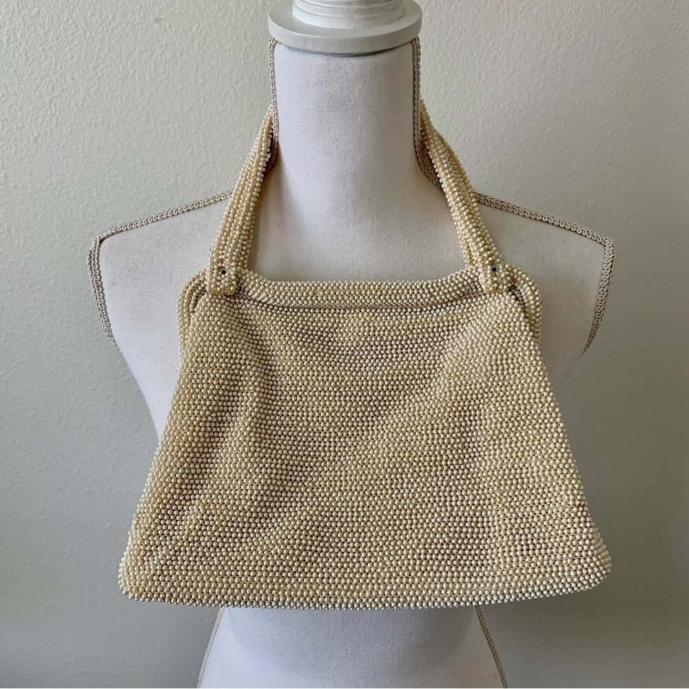 1950 Lumured Beaded Handbag Purse